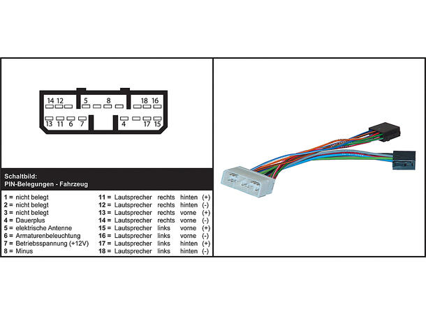 ISO-adapter Daewoo SsangYoung Chevrolet diverse modeller: 